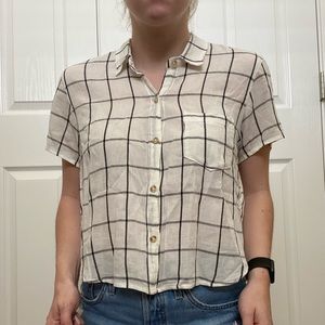 Hollister checkered button up collared shirt